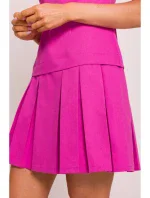 M842 Džínové šaty se záhyby - růžové M842 Džínové šaty se záhyby - růžové