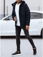 Pánská zimní bunda s kapucí tmavě modrá FashionStreet TX4907