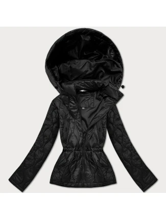 Černá lehká dámská bunda s kapucí Minority (B25-510-1)