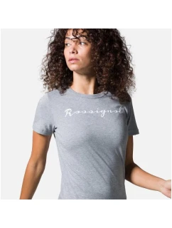 ROSSIGNOL W Logo Rossi Tee šedá