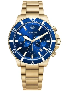 Pánské hodinky Giewont Chronograph Sapphire Gold Blue GW3970-B6