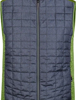 Daiber JN 740 Pánská pletená hybridní vesta 02.0740 kiwi melange/anthracite melange
