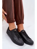 Nízké Dámské Tenisky Z Eko Kůže Big Star NN274576 Černé