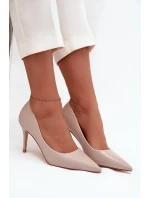 Dámské lodičky z eko kůže béžové Sivana