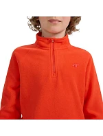 Chlapecká fleecová mikina 4F M058 červená 4FJWAW25UFLEM058 62S
