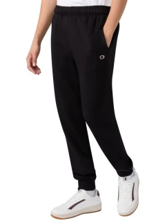 Champion Pánské kalhoty s žebrovanými manžetami černé 220299 KK001