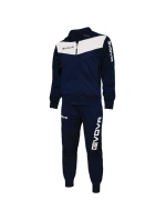 Unisex tepláková souprava Givova Visa v tmavě modré a bílé barvě 0403