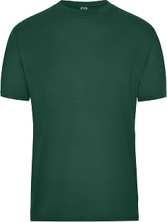 Daiber JN 1808 Pánské pracovní tričko z bio bavlny - Solid 02.1808 dark green