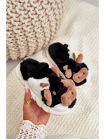 Dětské teplé pantofle s kožešinou Růžove Rubee Dětské teplé pantofle s kožešinou Růžove Rubee