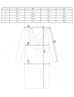 S428 Šaty s výstřihem - červené