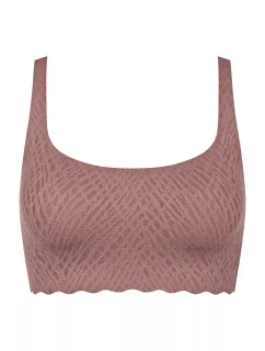 Dámská podprsenka ZERO Feel Bliss Top - BROWN - hnědá 1141 - SLOGGI
