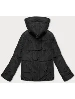 Černo-béžová krátká oboustranná dámská bunda S'west (B8182-1012)