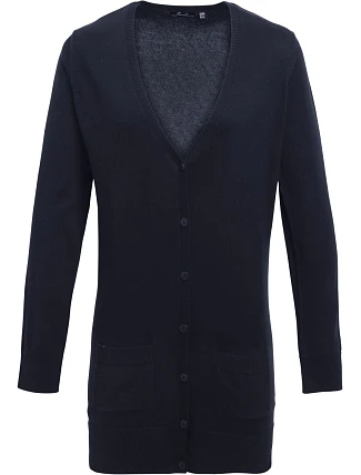 Premier PR 698 Dámský cardigan dlouhý 39.0698 navy Premier PR 698 Dámský cardigan dlouhý 39.0698 navy