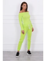 Sada s dvojitým potrubím zelené barvy