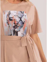 Šaty LK SK 509351.35 tmavě lila