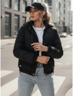 Dámská přechodná prošívaná bunda ZERNI černá FashionStreet TY4175
