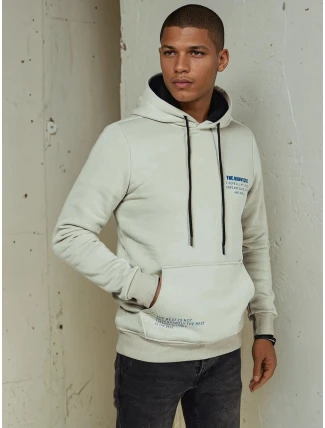 Pánská olivová mikina s kapucí FashionStreet BX5683