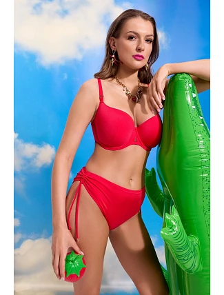 Plavková podprsenka s polovičním košíčkem Ava SK 256 Scarlet
