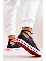 Kožené tenisky BIG STAR JJ274129 Černé