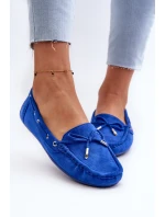 Dámské modré semišové mokasíny Si Passione Dámské modré semišové mokasíny Si Passione