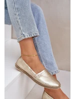 Elegantní Damské Kožené Espadrilky Zazoo 10177 Zlaté