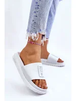 Dámské pantofle Big Star - bílé
