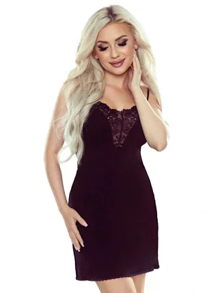 Dámská noční košile Liza Černá - EWANA Dámská noční košile Liza Černá - EWANA