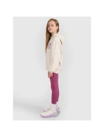 Dívčí pletené legíny 4F 4FJRAW25TTIGF291-50S