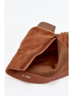 Dámské kotníkové boty na podpatku s otočeným lemem Camel Idalia