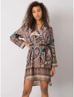 Šaty DHJ SK 5766 1.32X černá a béžová Šaty DHJ SK 5766 1.32X černá a béžová