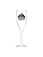 Personalizovaná nerozbitná prosecco sklenice s ultrazvukem