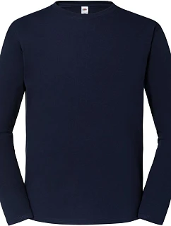 Fruit of the Loom Iconic 195 LSL Pánské tričko z těžké bavlny s dl. rukávem 16.1360 deep navy