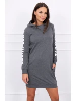 Off White šaty graphite melange Off White šaty graphite melange