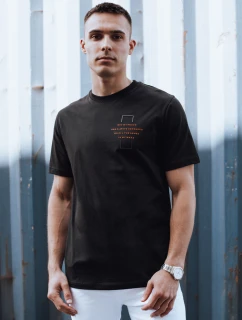 Pánské černé tričko FashionStreet RX5528