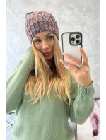 Veselá fleecová čepice K225 červená+modrá