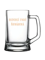 Personalizovaná pivní sklenice - budoucí paní Personalizovaná pivní sklenice - budoucí paní