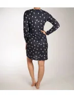 Dámská noční košile 11232-438-2 tm. modrá se vzorem - Rebelle
