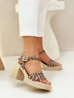 Sandály na podpatku model 210703 Step in style