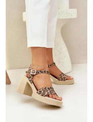 Sandály na podpatku  model 210703 Step in style