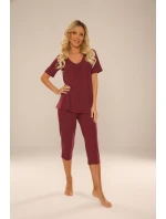 Pyžamo De Lafense 878 Dahlia kr/r M-2XL