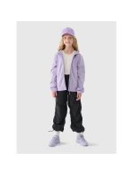 Dívčí softshellová větruodolná bunda 4F Junior 4FJWAW24TSOFF261-51S s membránou neodry 5000