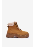 Dámské kožené trapery Hnědé Jette