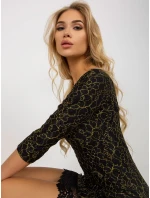 Dámské šaty LK SK 506068 černé a zlaté