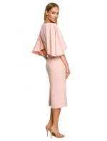 Dámské šaty M700 pudr růžová - Moe Dámské šaty M700 pudr růžová - Moe