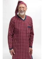 Pánská noční košile Martel 501 Káro  dł/r M-2XL Sylwester II