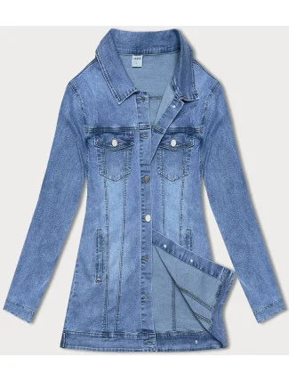 Světle modrá dlouhá džínová bunda (GD8750-LK) Světle modrá dlouhá džínová bunda (GD8750-LK)