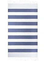 The One Towelling Hamam Marine Hamam ručník "Marine" 48.1046 navy/light blue The One Towelling Hamam Marine Hamam ručník "Marine" 48.1046 navy/light blue