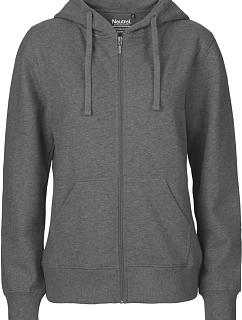 Neutral O 83301 Dámská mikina s kapucí z bio bavlny 77.8331 dark heather