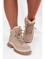 Zateplené dámské workery Lee Cooper LCJ-25-31-3910 Béžové