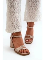 Sandály na podpatku model 198397 Step in style Sandály na podpatku model 198397 Step in style